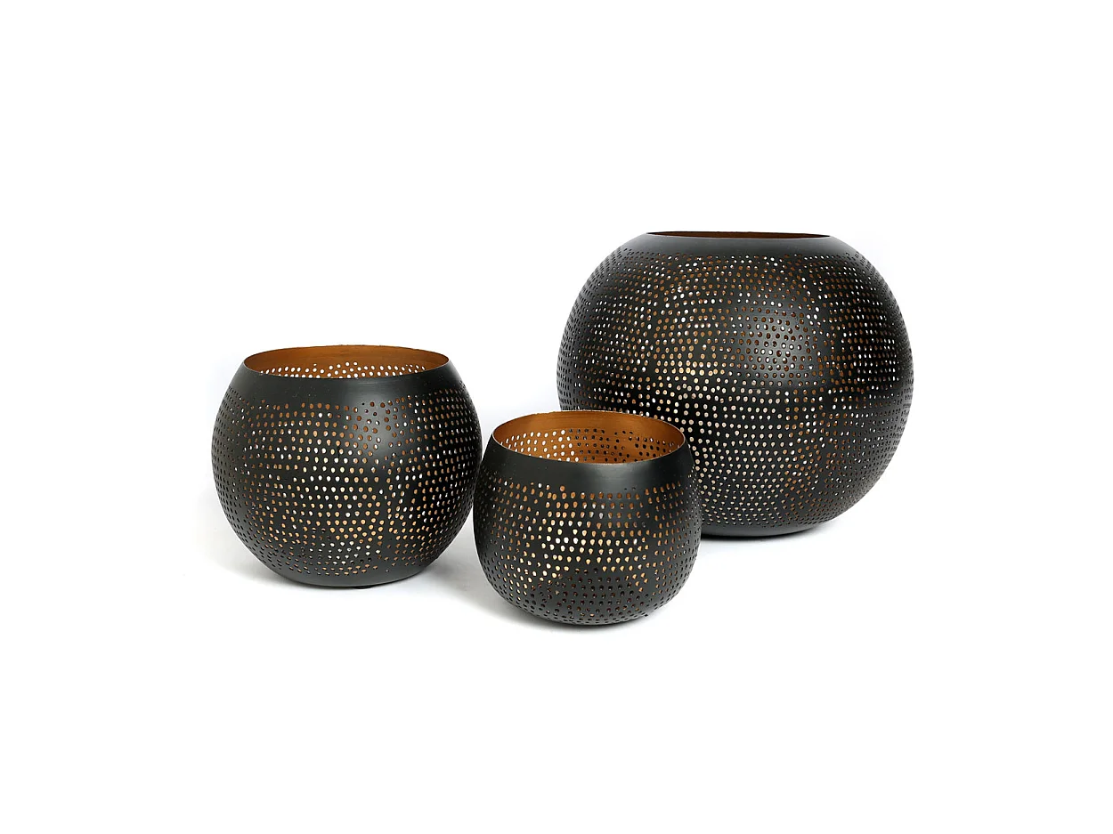 The Pierced Ball - Black Gold - L