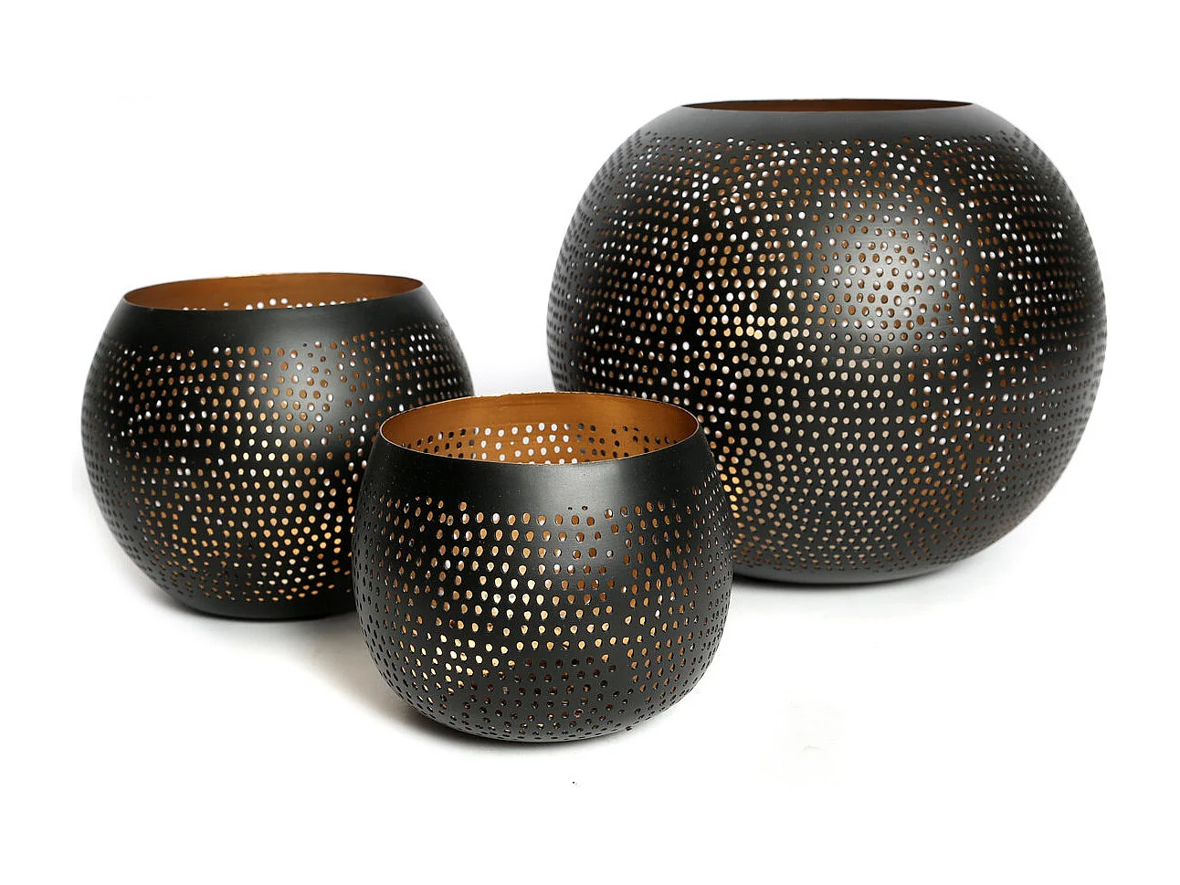 La Boule Percée - Noir Or - S