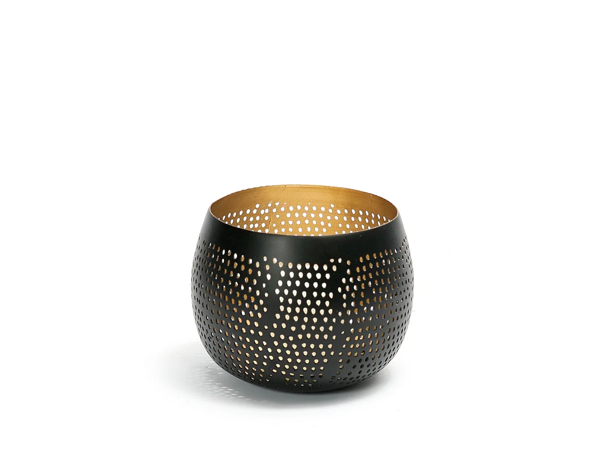 The Pierced Ball - Black Gold - S