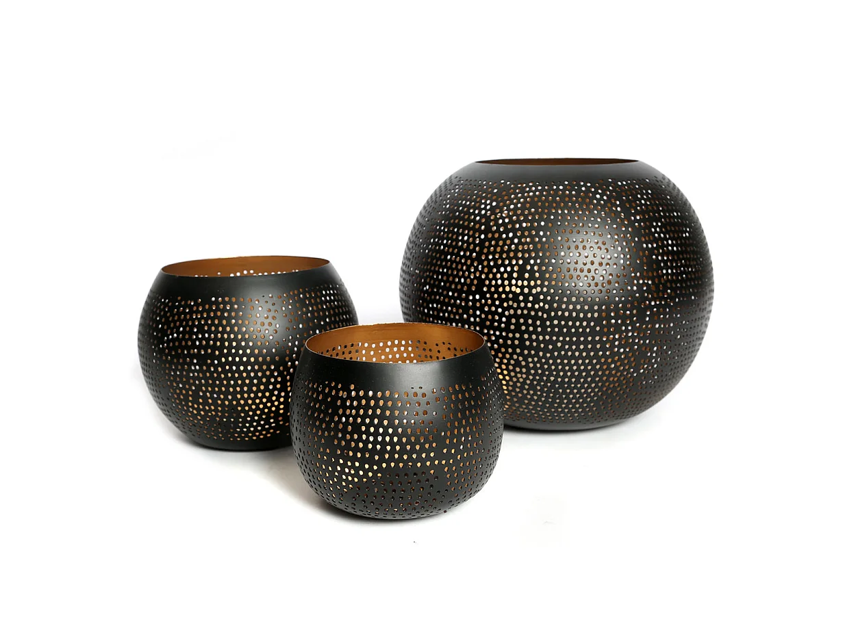 The Pierced Ball - Black Gold - S