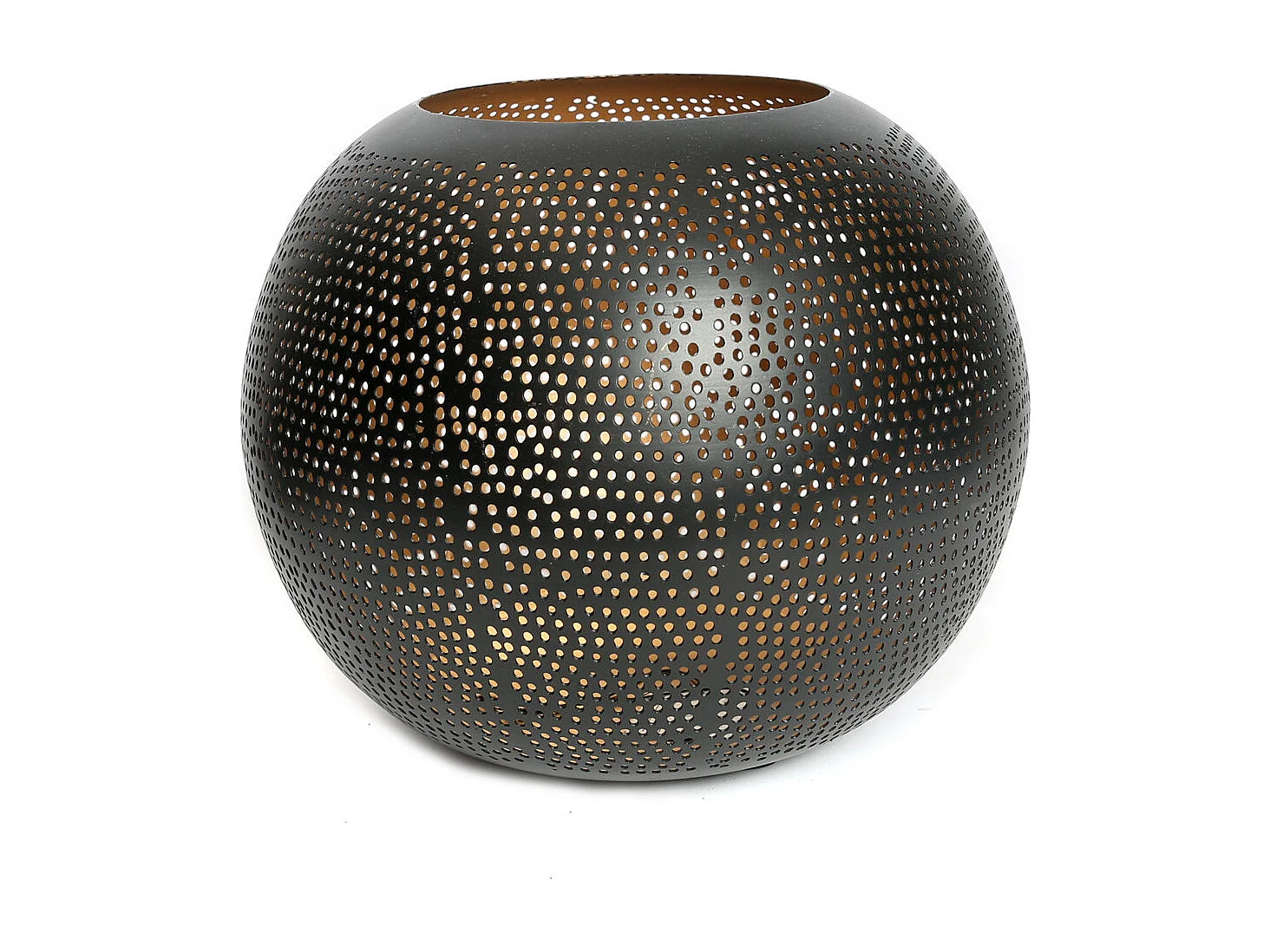 Die Pierced Ball - Schwarz Gold - XL