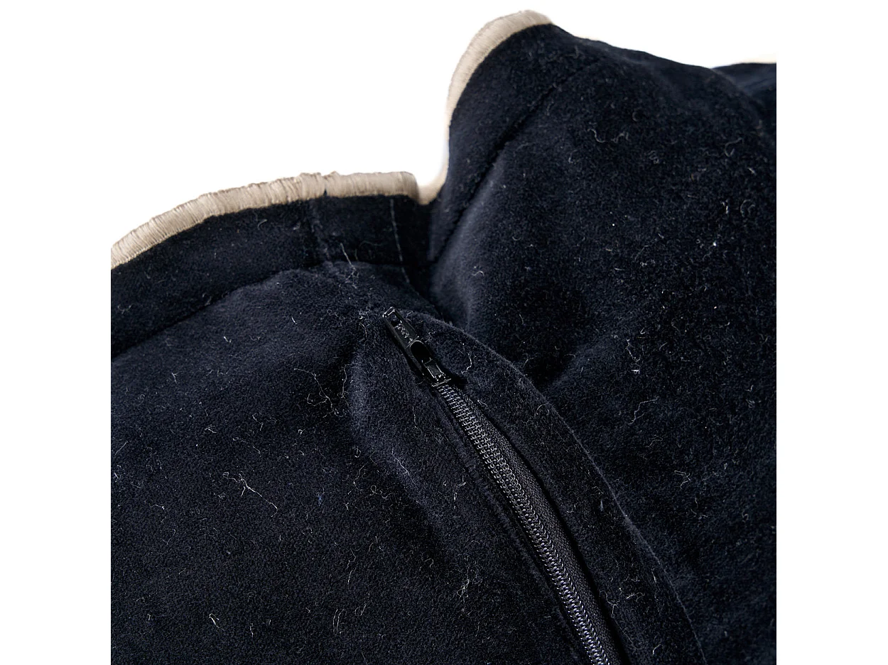 La Housse de Coussin Nordic Stripe - Noir Naturel - 50x50