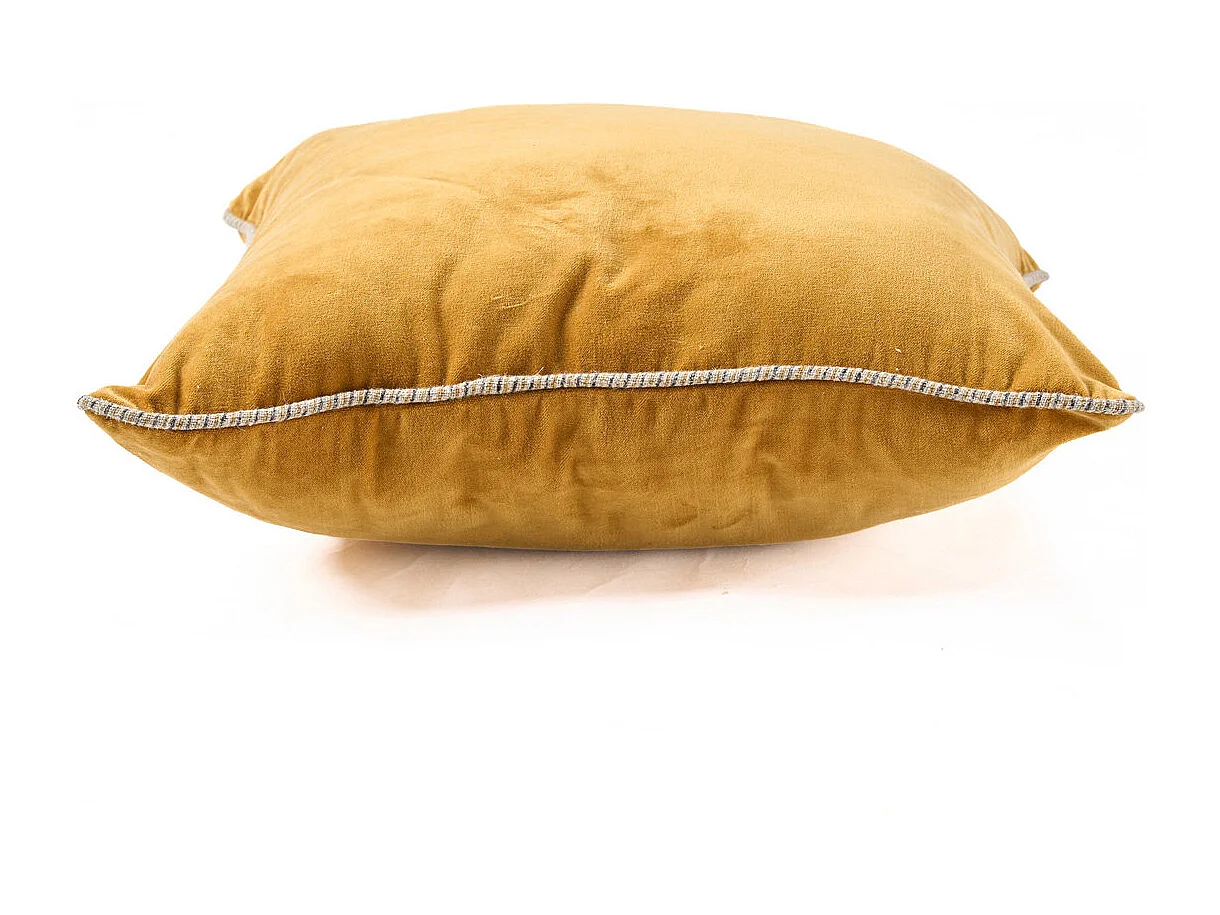 La Housse de Coussin Velvet Crush - Mustard - 50x50