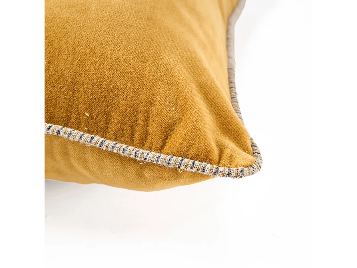 La Housse de Coussin Velvet Crush - Mustard - 50x50