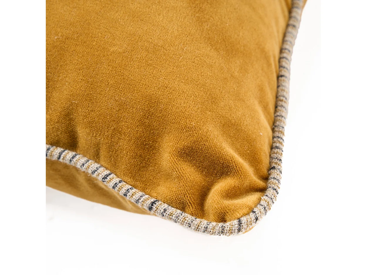 La Housse de Coussin Velvet Crush - Mustard - 50x50