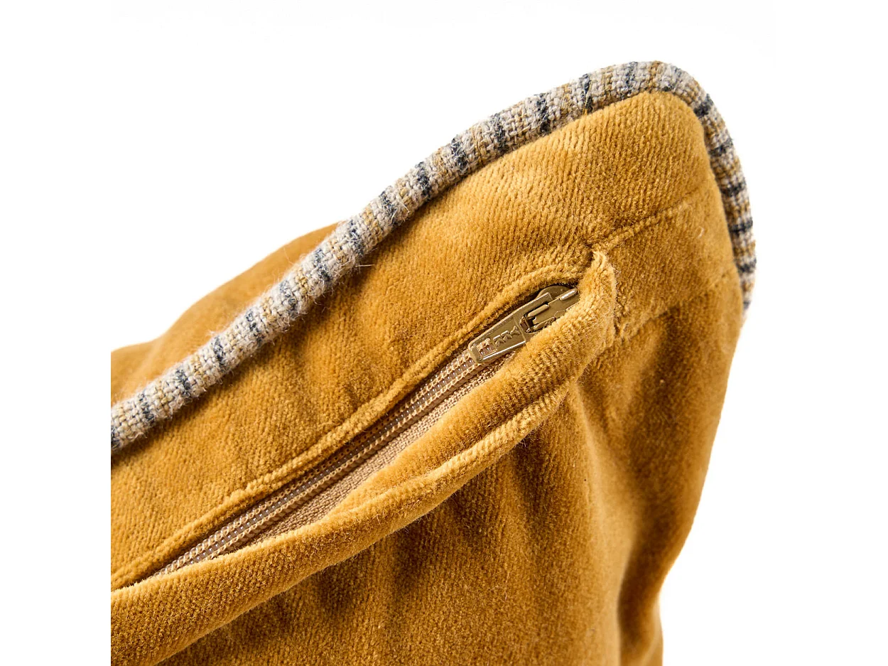 La Funda de Cojín Velvet Crush - Mustard - 50x50