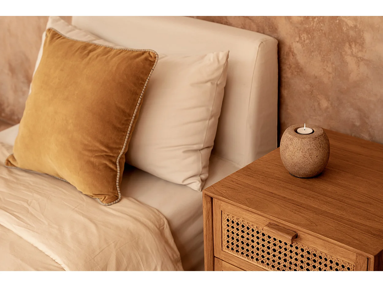 La Funda de Cojín Velvet Crush - Mustard - 50x50