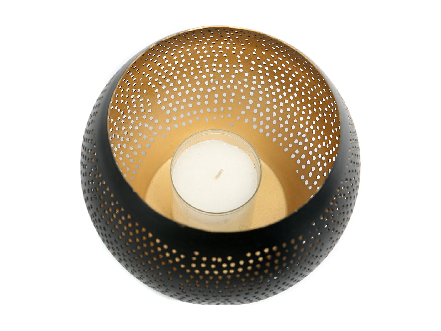 Die Pierced Ball - Schwarz Gold - M