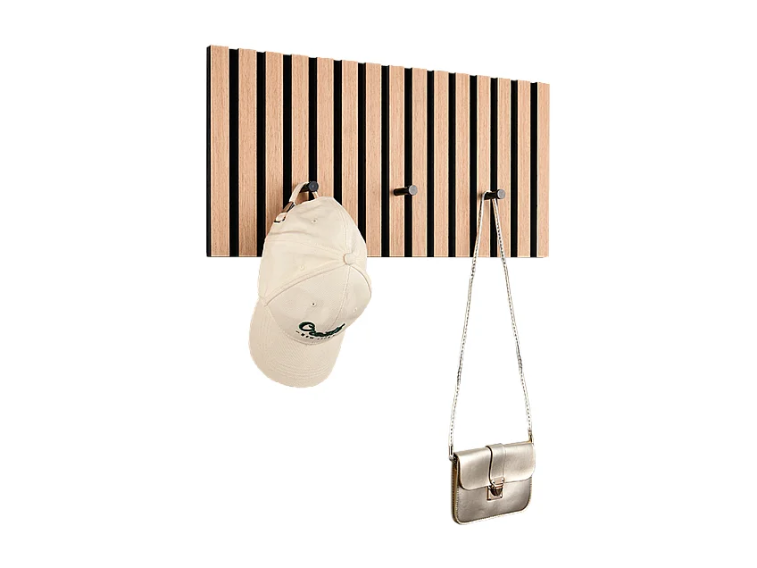 Panneau mural porte-manteaux 60 cm, Grace