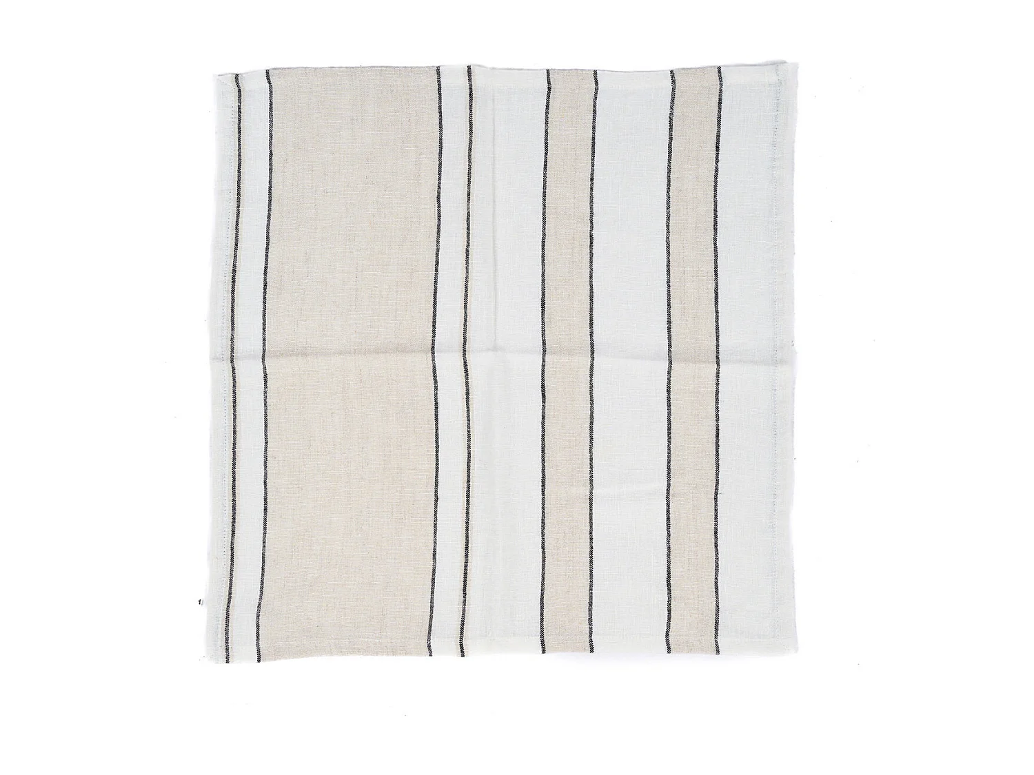 La Serviette Provence - Natural Black White - 45x45