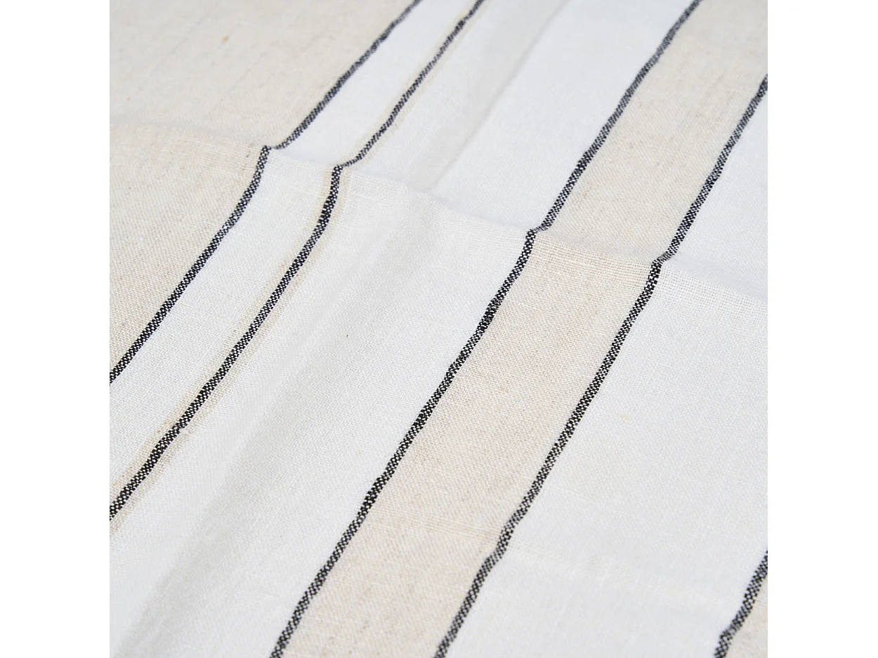 La Serviette Provence - Natural Black White - 45x45