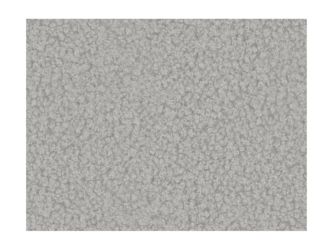 Canapé convertible droit 4 places FABIO en tissu bouclette - gris clair