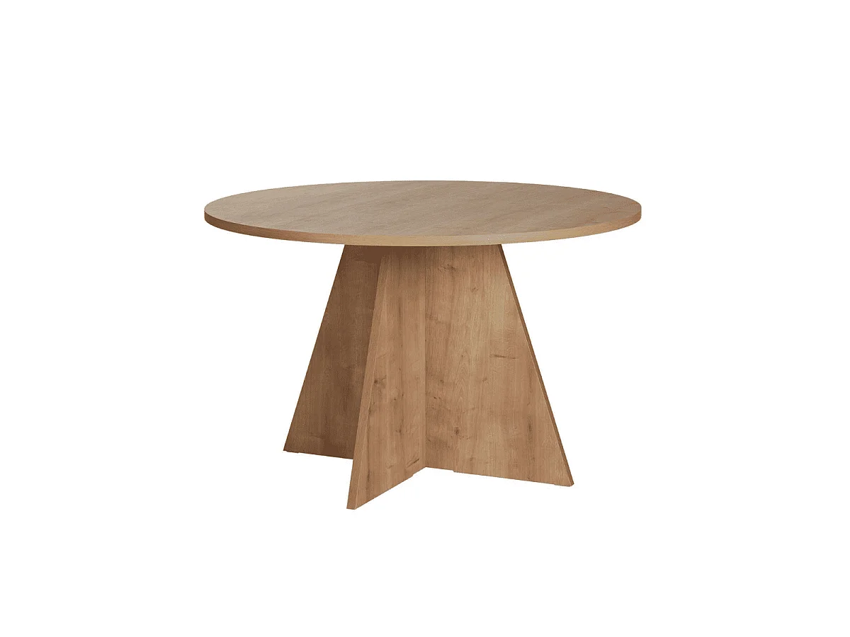 Table de salle à manger avec plateau rond D120 cm ARIA
