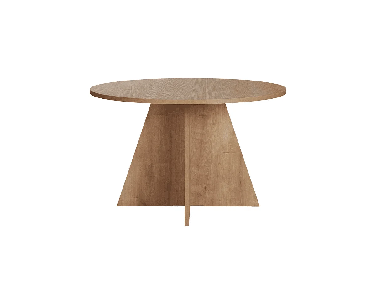 Table de salle à manger avec plateau rond D120 cm ARIA
