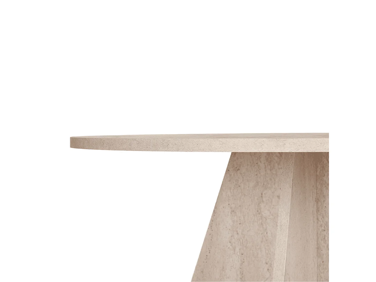 Table de salle à manger avec plateau rond D120 cm - ARIA