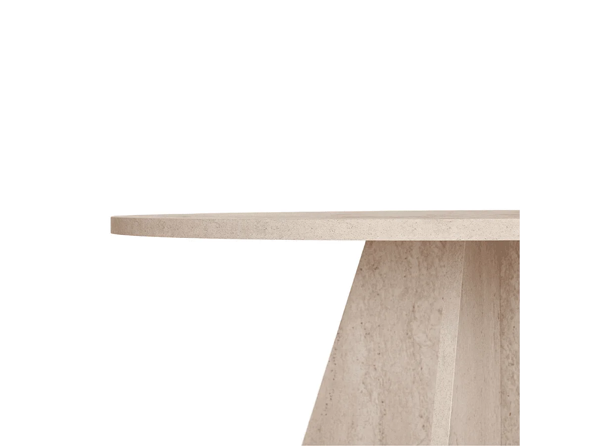 Table de salle à manger avec plateau rond D120 cm ARIA