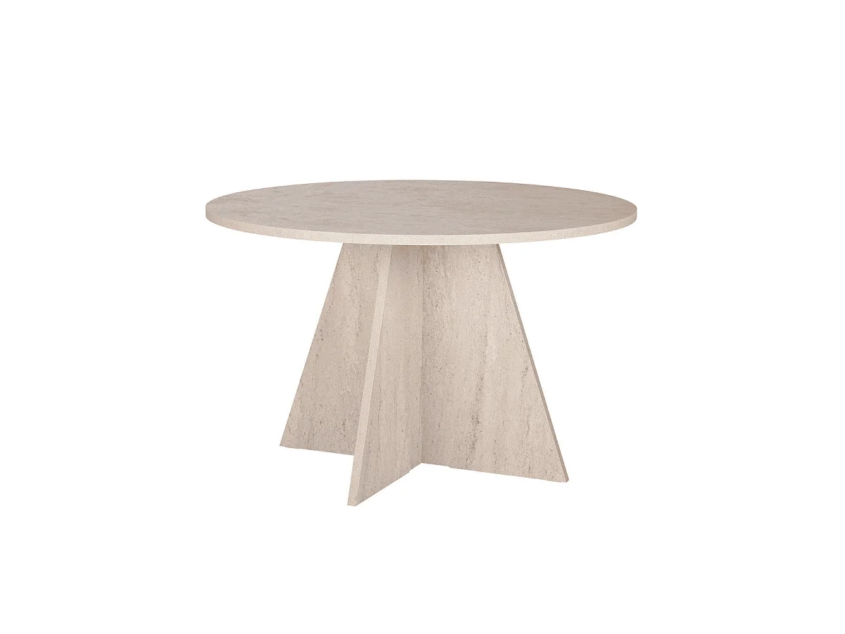 Table de salle à manger avec plateau rond D120 cm ARIA