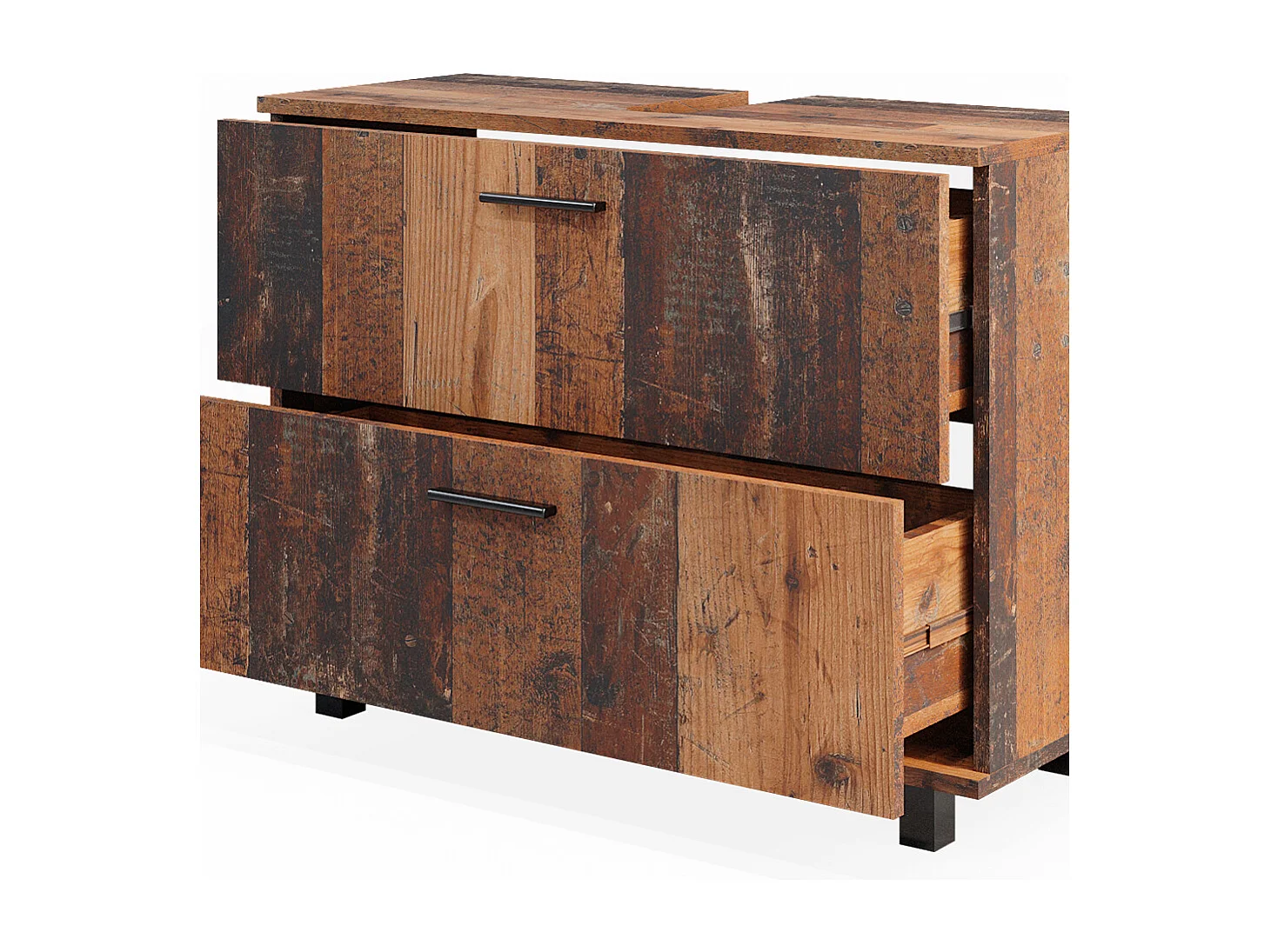 Meubles bain chêne rustique 80.2x33x60.8 ilias