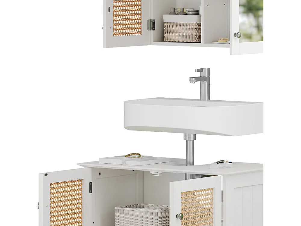 Meubles bain blanc 60x35x58 rosario