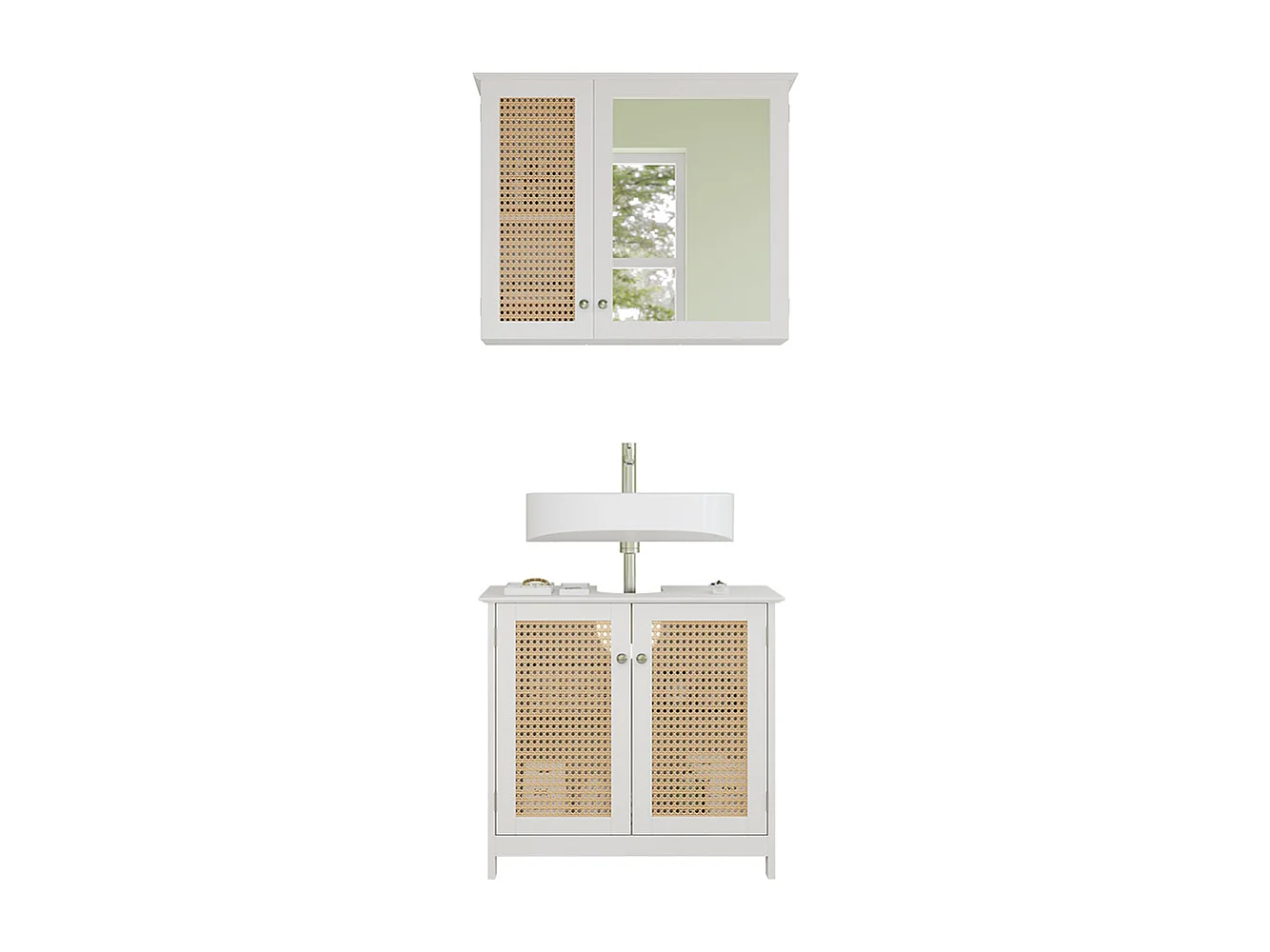 Meubles bain blanc 60x35x58 rosario