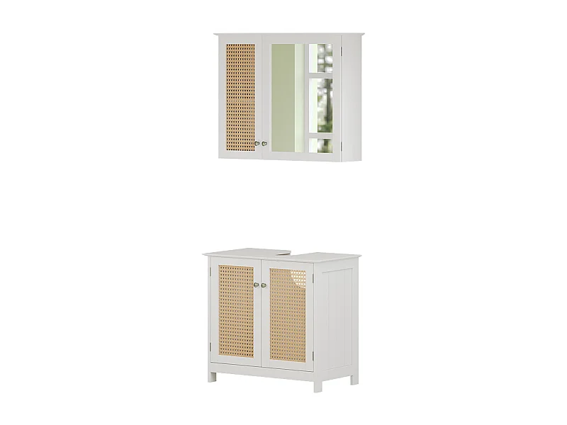 Meubles bain blanc 60x35x58 rosario