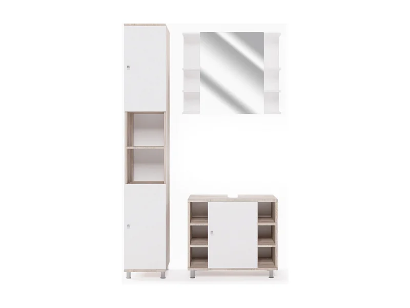 Badmöbel-Set sonoma 60x32x54 fynn