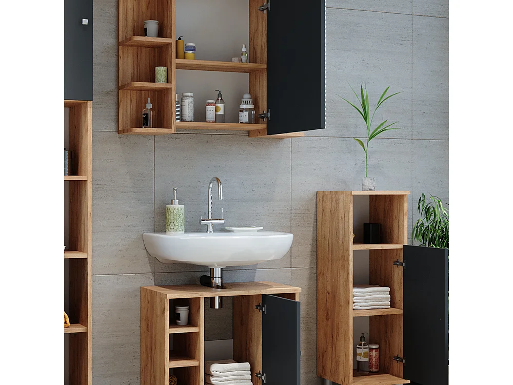 Meubles bain chêne 60x32x54 fynn