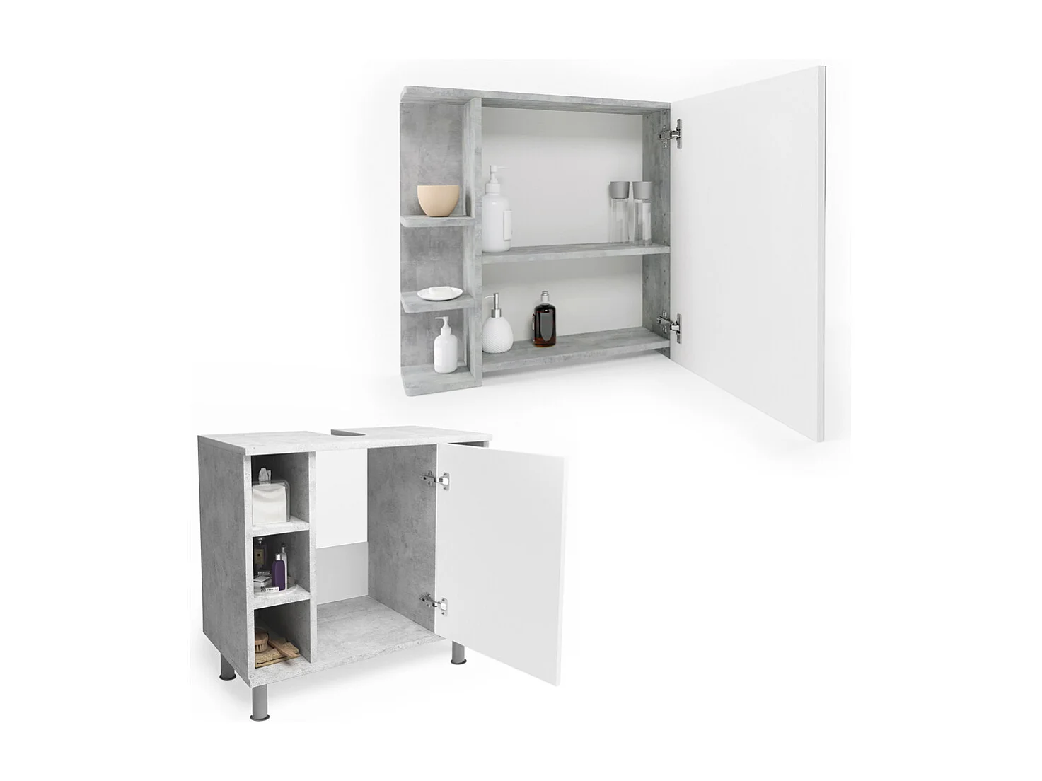 Meubles bain béton 60x32x54 fynn