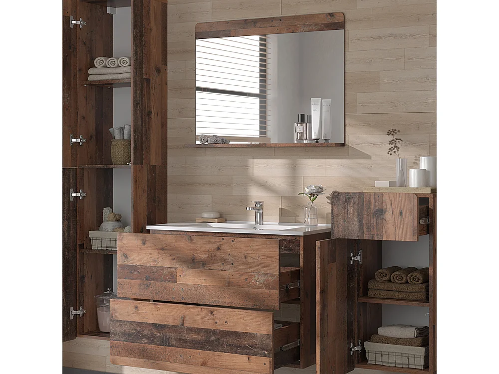 Ensemble de meubles de salle de bains oldstyle 80x46x59.3 izan