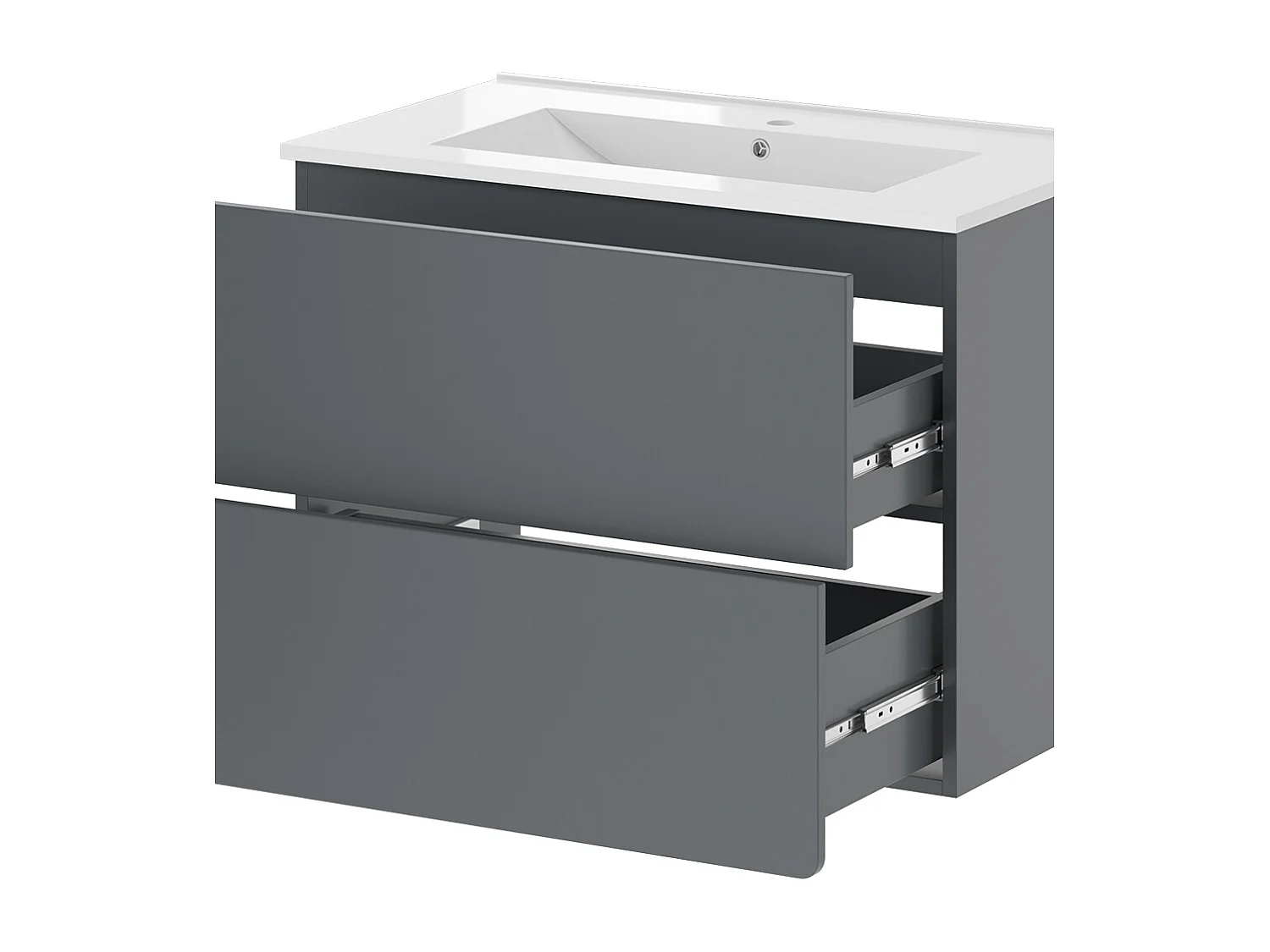 Meubles bain gris 80x46x59.3 izan