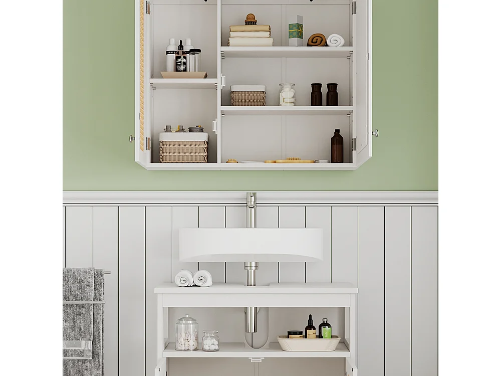 Meubles bain blanc 60x30x60 rosario