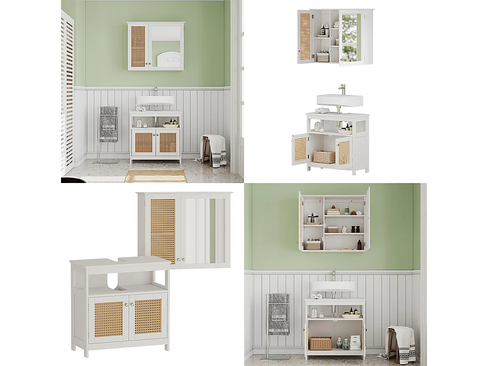 Meubles bain blanc 60x30x60 rosario