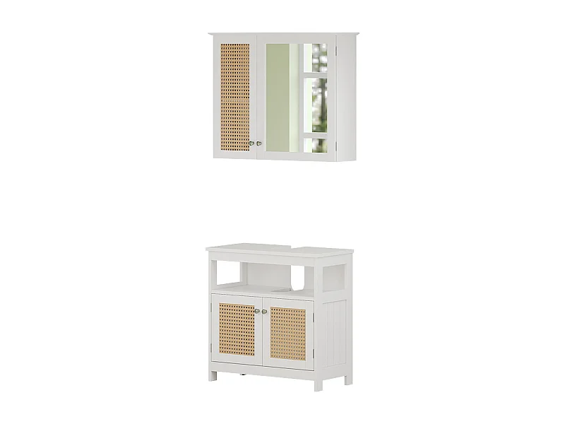 Conjunto de muebles de baño blanco 60x30x60 rosario