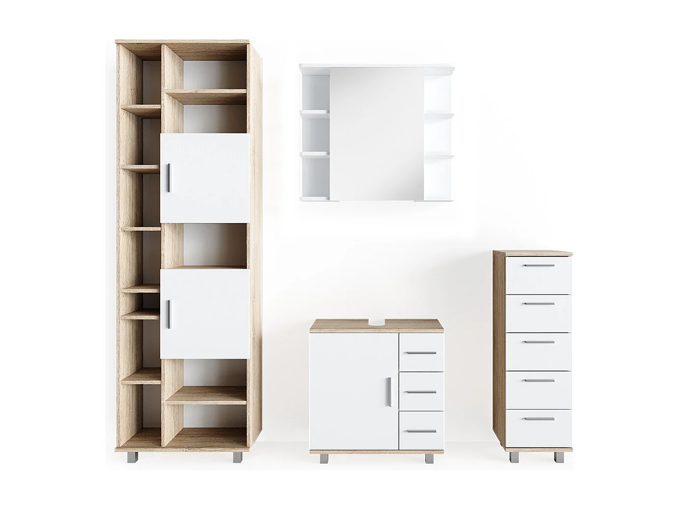 Set mobili bagno sonoma 60x33x60 ilias