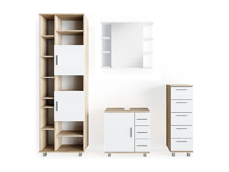 Conjunto de muebles de baño sonoma 60x33x60 ilias