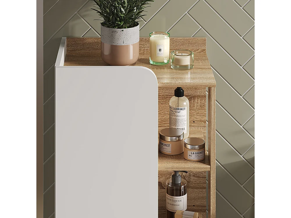 Meubles bain sonoma/blanc 60x35x65 karen