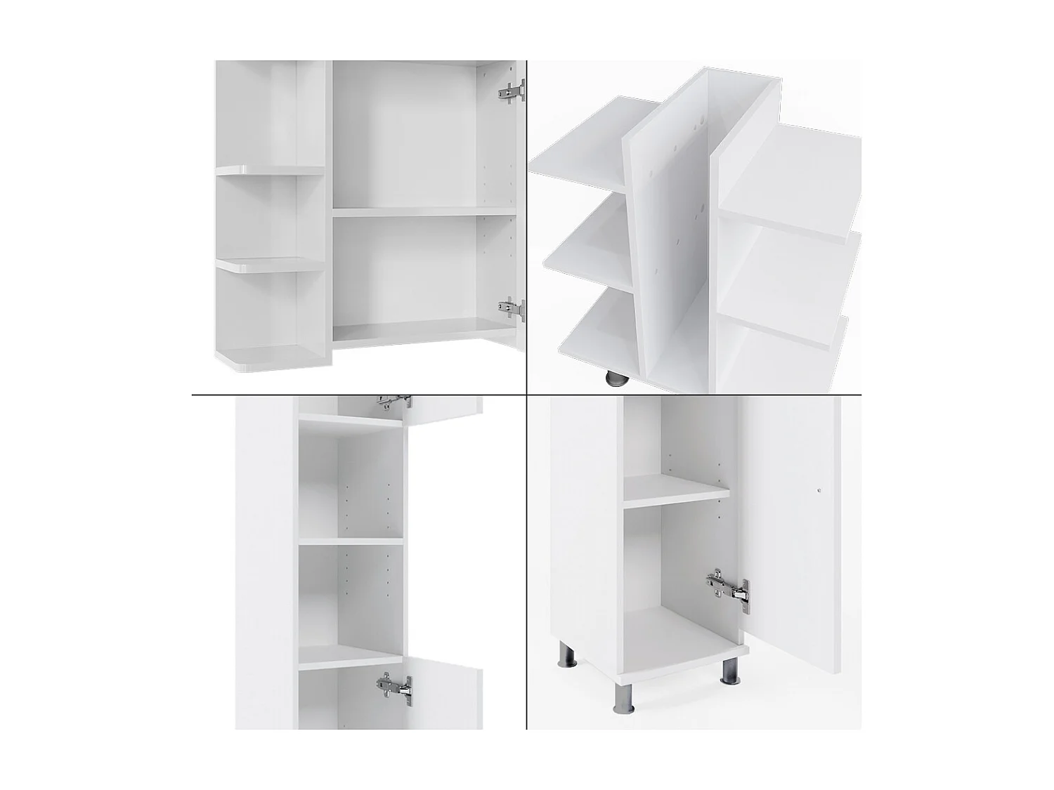 Meubles bain blanc 79.6x36.6x190 fynn