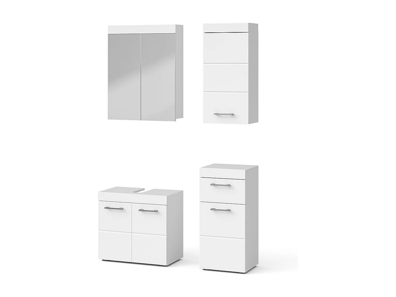 Badkamermeubel set wit 60x34x56 luna