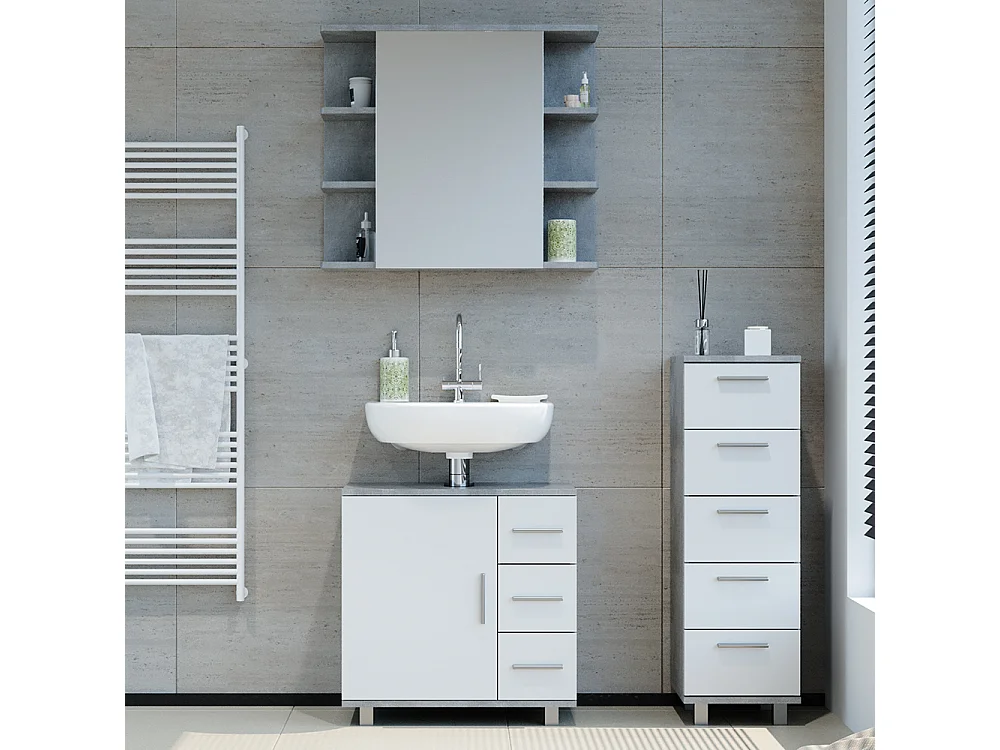 Meubles bain béton 60x33x60.8 ilias