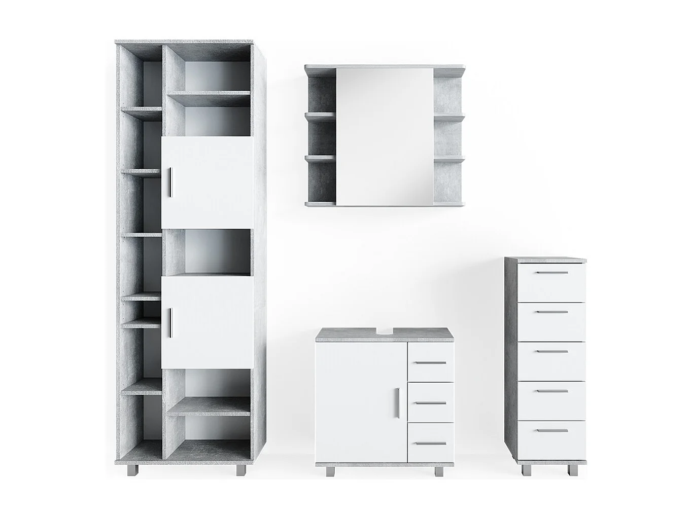 Meubles bain béton 60x33x60 ilias
