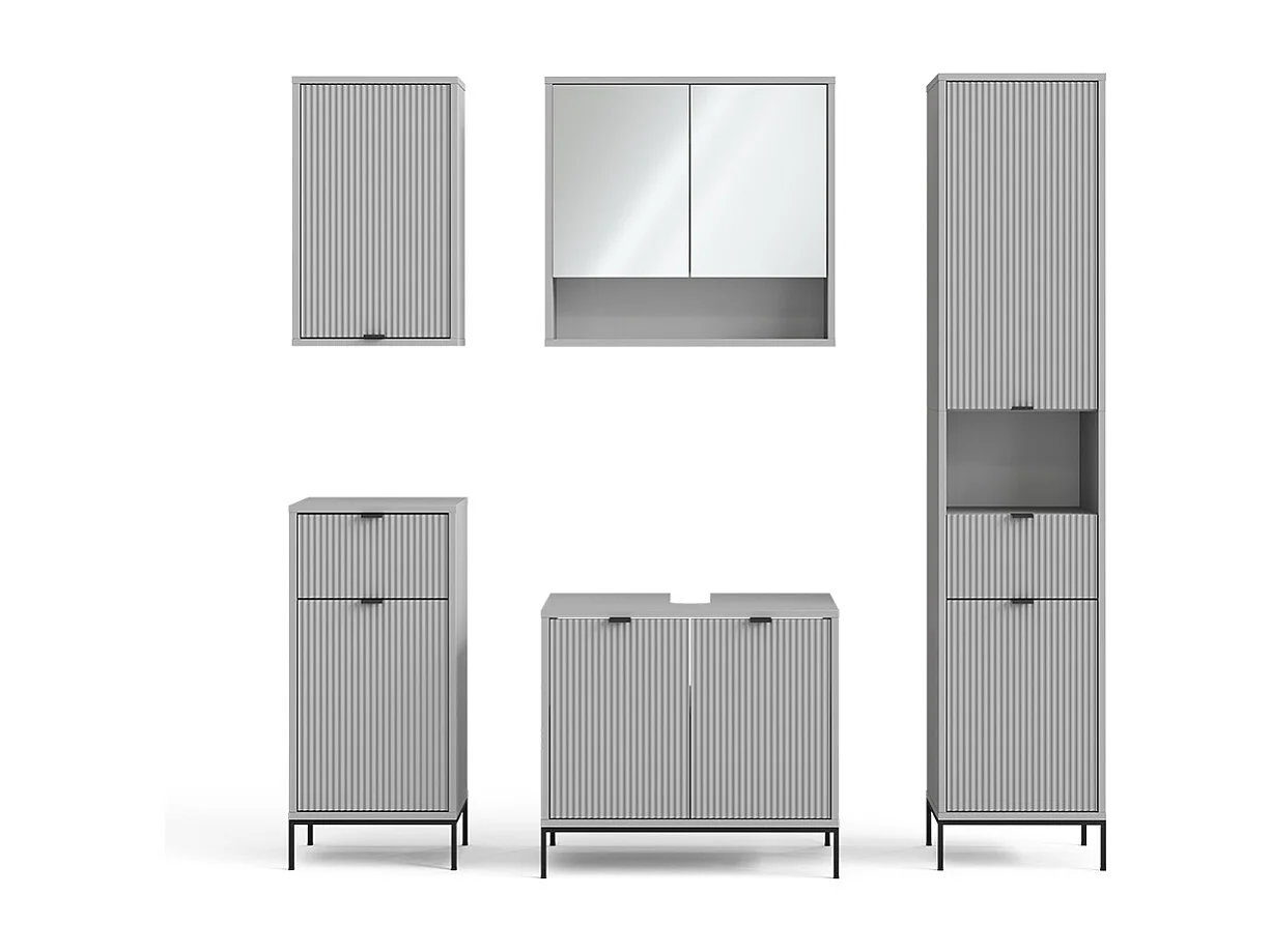 Meubles bain gris 70x45x63 eliza