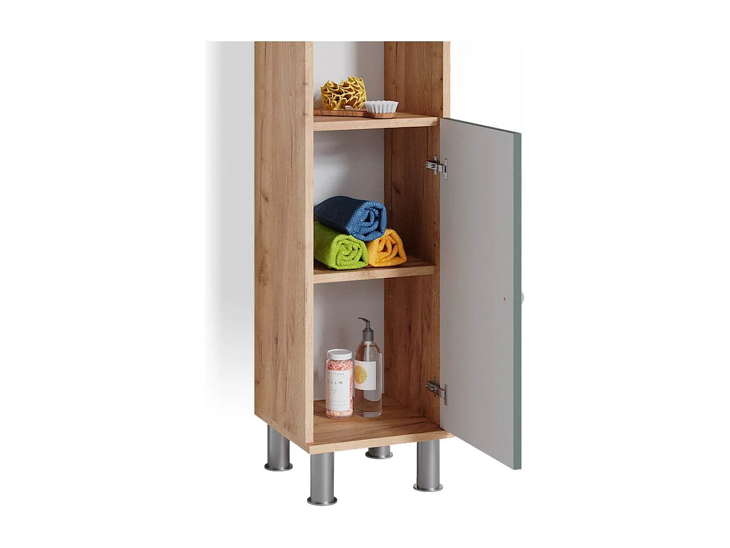 Set mobili bagno verde 60x32x54 fynn