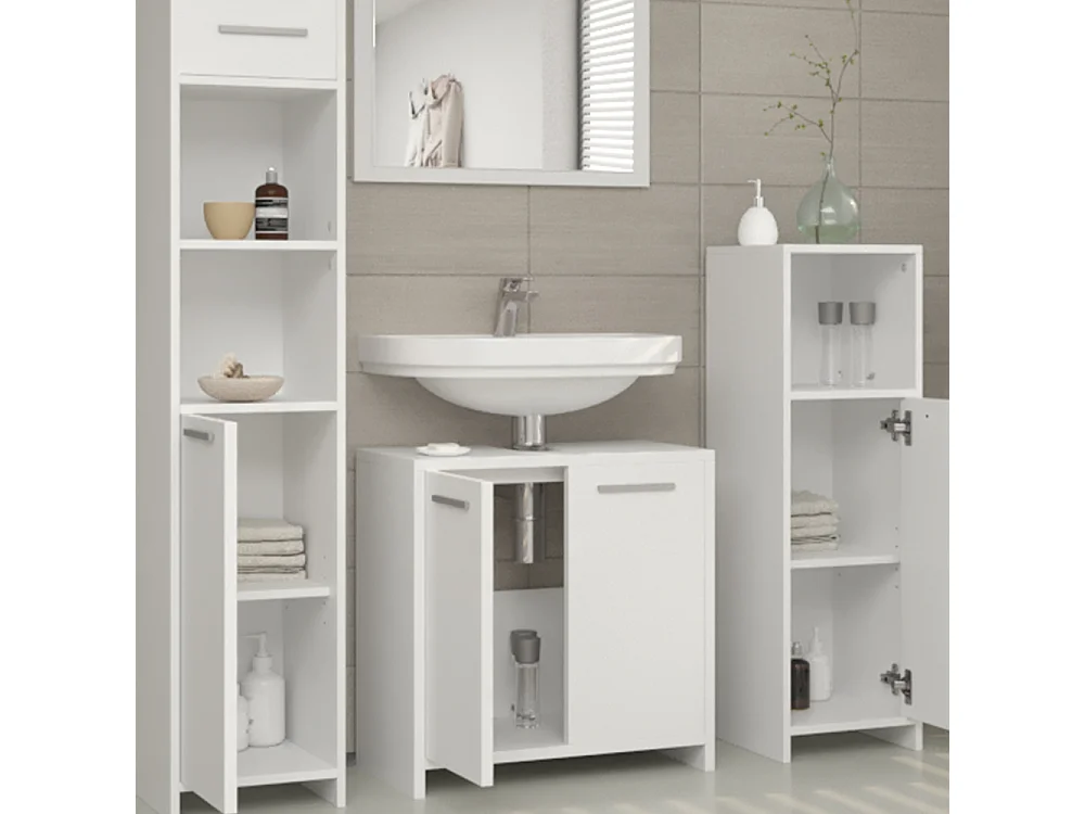 Badkamermeubel set wit 58x33x60 kiko