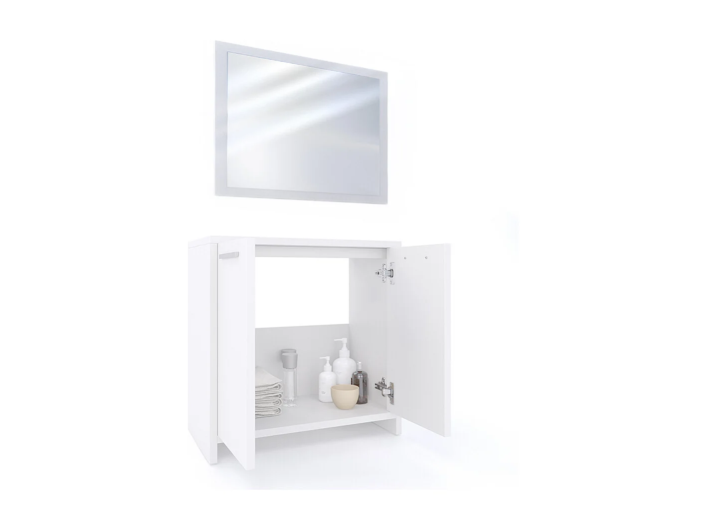 Badkamermeubel set wit 58x33x60 kiko