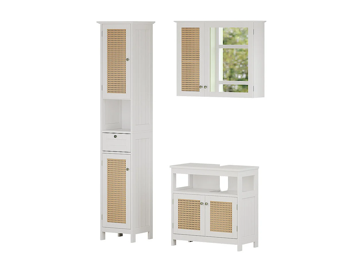 Meubles bain blanc 60x30x60 rosario