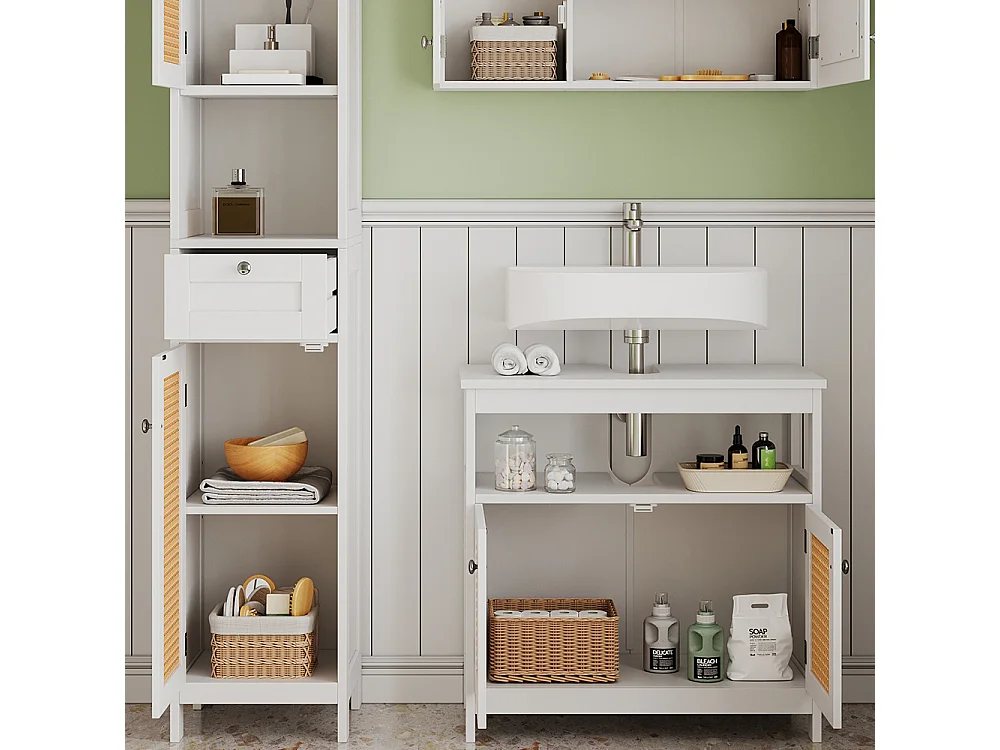 Meubles bain blanc 60x30x60 rosario