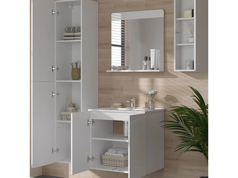 Bathroom furniture set white 61.8x44.8x57.8 izan
