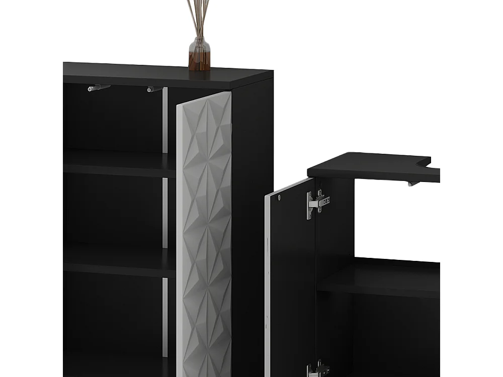 Meubles bain noir 60x30x57 edge