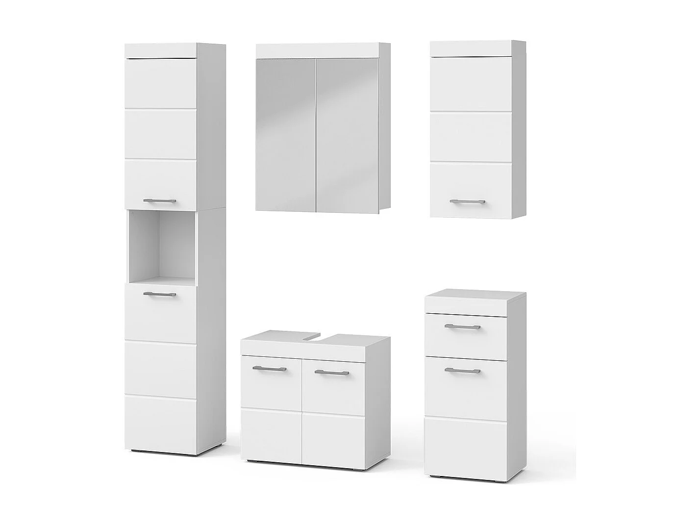 Badkamermeubelset wit 60x34x56 luna