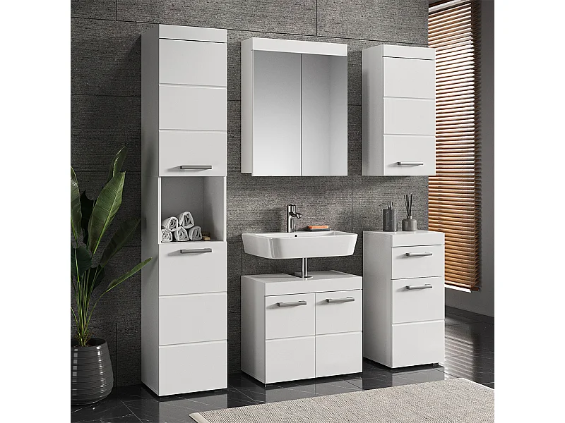 Badmöbel-Set branco 60x34x56 luna